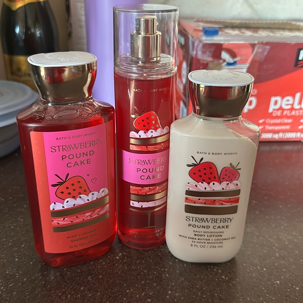Lotion, spray and shower gel